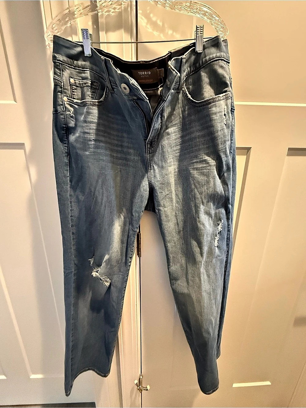 Torrid Bombshell Straight High-Rise Jeans Blue Waist 22 NWT